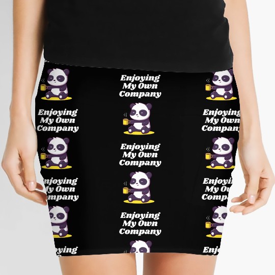 Enjoying My Own Company Sarcastic Introvert Sarcas Women's Mini Skirts