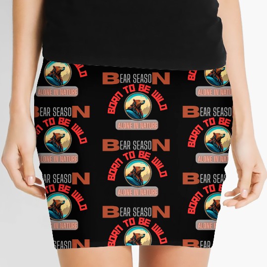 BORN TO BE WILD BEAR Women's Mini Skirts