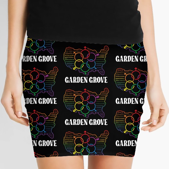 Garden Grove Pride Month Pride Flag LGBT Community Women's Mini Skirts