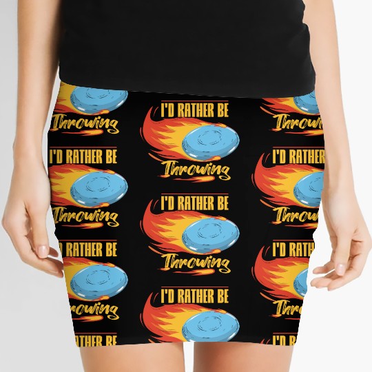 Flying Disc Sport Design For A Disc Golf Coach Women's Mini Skirts