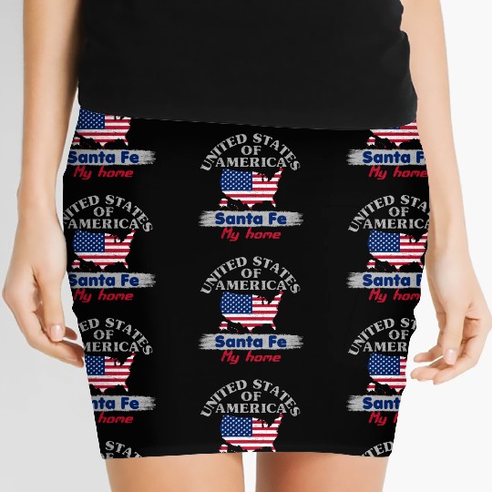 United States of America - Santa Fe my home - USA Women's Mini Skirts