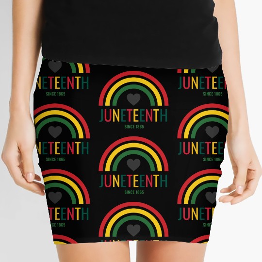 Juneteenth freedom day since 1865t-Women's Mini Skirts