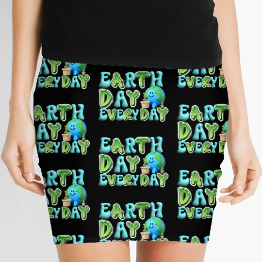 Earth day everyday Women's Mini Skirts