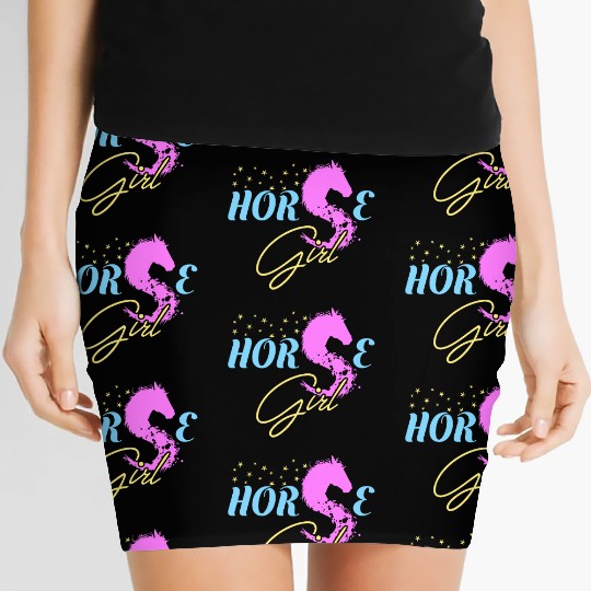 Horse Girl Women's Mini Skirts Horse Lovers Gift Equestrian