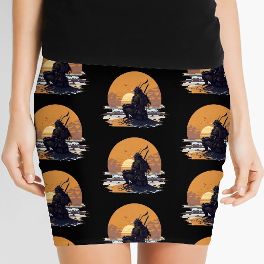 Samurai Sunrise Women's Mini Skirts