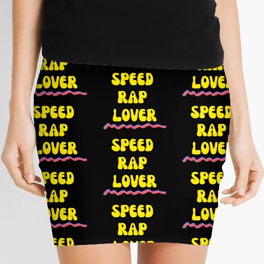 speed rap lover Women's Mini Skirts