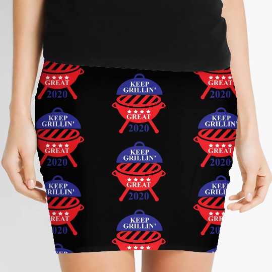 Keep Grillin Great 2020 Guys Republican Funny Gift Women's Mini Skirts