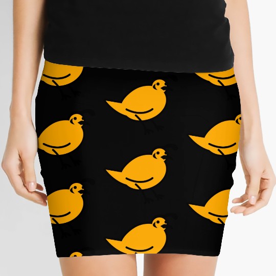 a quail bird Women's Mini Skirts