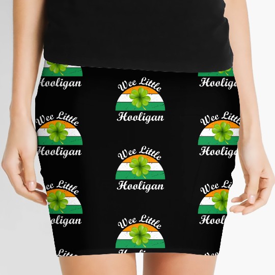 Wee Little Hooligan St Patricks Day Women's Mini Skirts