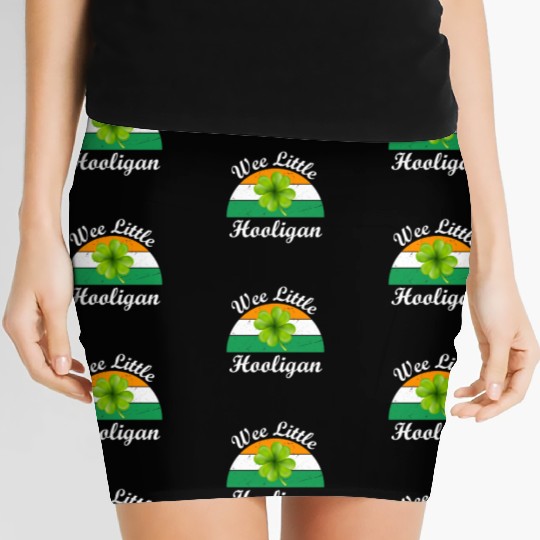 Wee Little Hooligan St Patricks Day Women's Mini Skirts