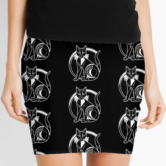 Cat Kitten Feline Meow Women's Mini Skirts