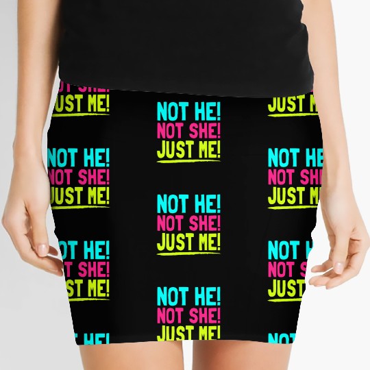 Pride Month Not He Not Me Just Me Gay Pride Trans Women's Mini Skirts