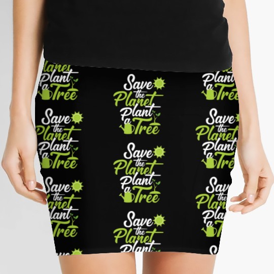 Save the Plantet Plant a Tree Funny Women's Mini Skirts