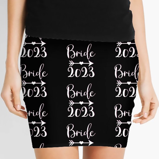 Bride To Be 2023 Engagement Getting Married Women's Mini Skirts