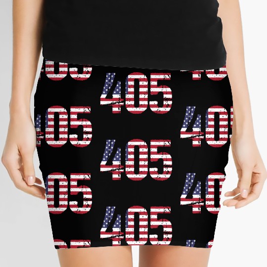 405 Oklahoma Area Code Women's Mini Skirts