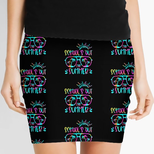 Last Day Of School Schools Out For Summer Teacher Women's Mini Skirts