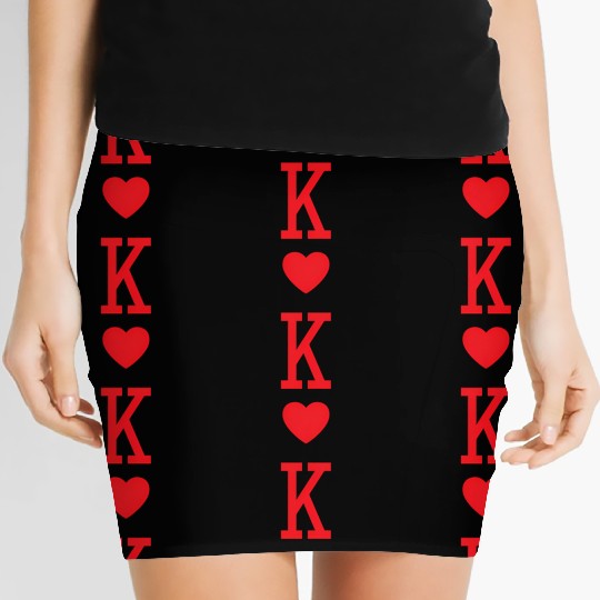 King Of Hearts Saint Valentine'S Day Women's Mini Skirts
