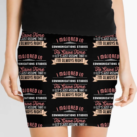 Communications Studies Major Studen Graduation Women's Mini Skirts