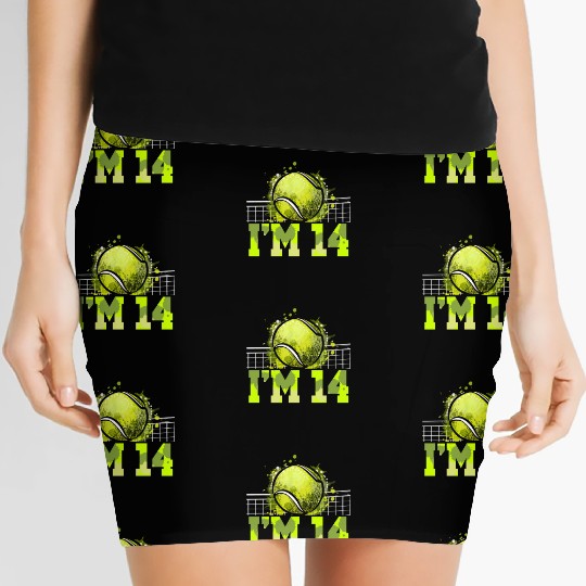 I'm 14 Racket Sports Tennis Player Teen 14th Women's Mini Skirts
