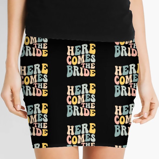 Here Comes The Bride Aesthetic Trend Women's Mini Skirts