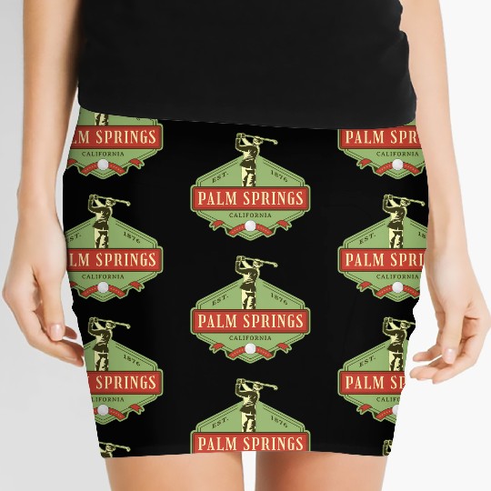 Palm Springs California Golf Women's Mini Skirts