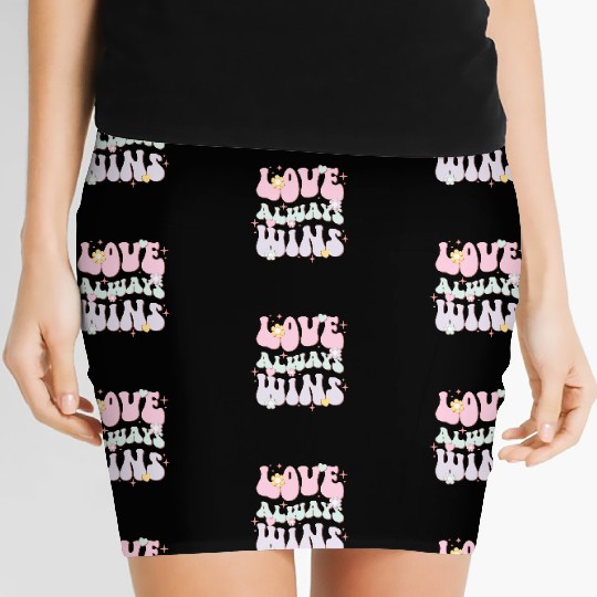Love Always Wins, LGBT Pride Month Women's Mini Skirts