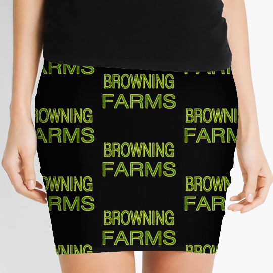 Browning Farms Squad Family Reunion Last Name Team Women's Mini Skirts