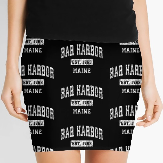 Bar Harbor Maine Me Established Sports Women's Mini Skirts