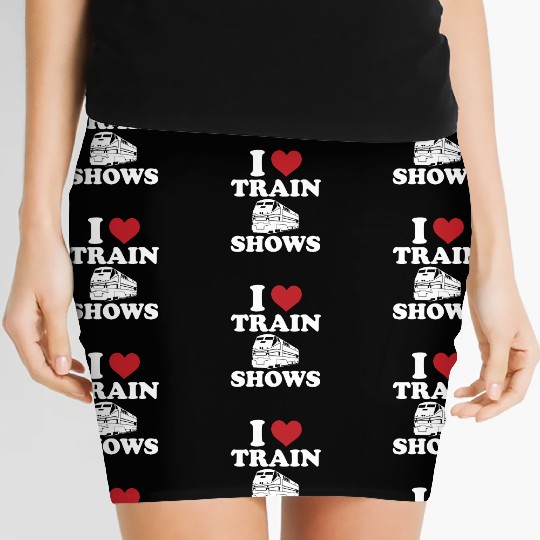 I Love Train Shows Women's Mini Skirts