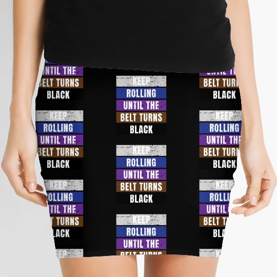 Jiu Jitsu Bjj Jiu Jitsu Belt Rank Women's Mini Skirts