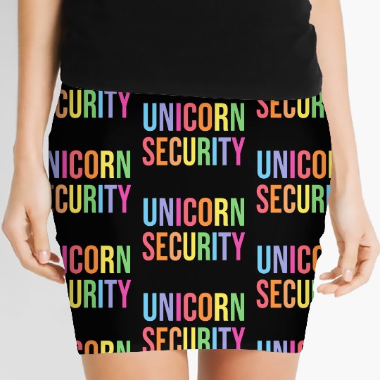 Uorn Security Dad Mom Daughter Women's Mini Skirts