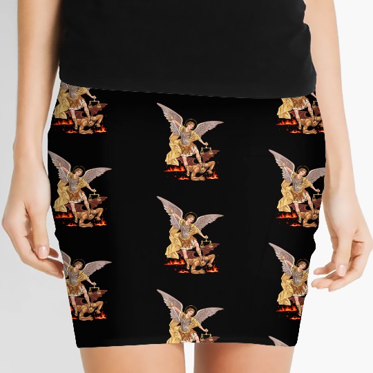 St Michael The Archangel Women's Mini Skirts