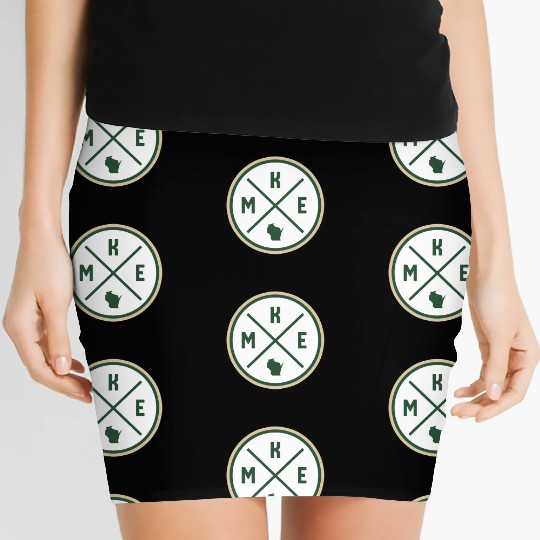 Milwaukee Circle Patch Green Women's Mini Skirts