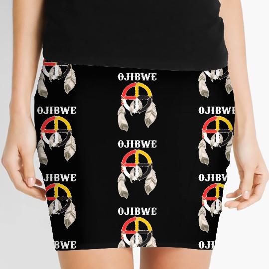 Ojibwe Anishinaabeg People Native American Women's Mini Skirts