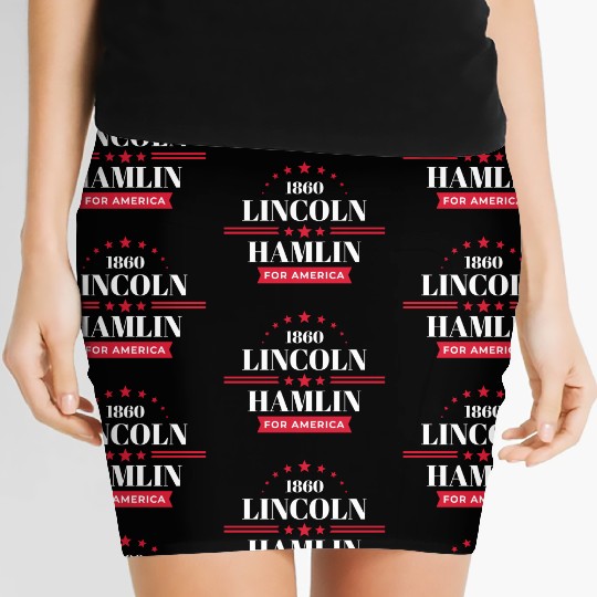 Abe Lincoln 1860 Republican Campaign Women's Mini Skirts