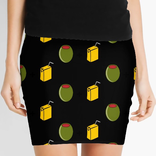Olive Juice I Love You Women's Mini Skirts