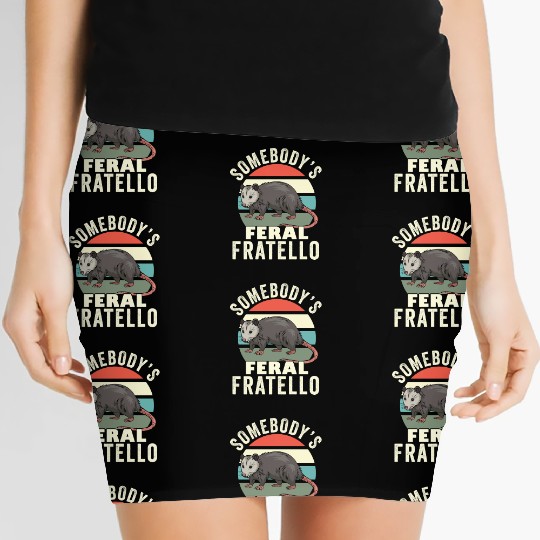 Somebody's Feral Brother Italian Brother Retro Women's Mini Skirts