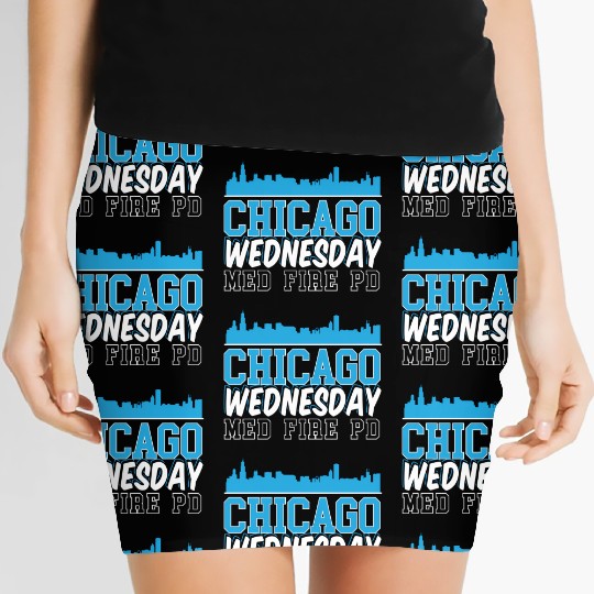 Chicago Wednesday Med Fire Pd Chicago yline Women's Mini Skirts