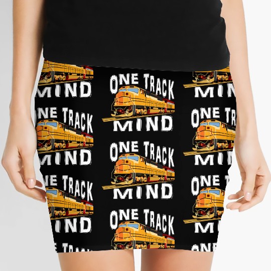 One Track Mind Train Engine Women's Mini Skirts