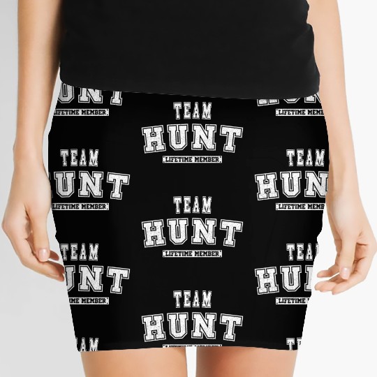 Team Hunt Lifetime Member Family Last Name Women's Mini Skirts