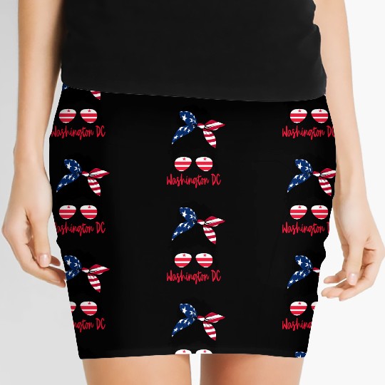 Washington Dc Washington Dc Flag Statefriend Women's Mini Skirts