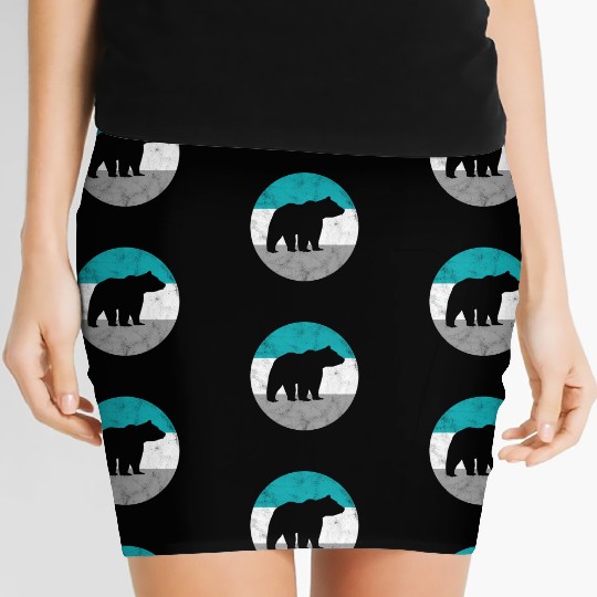 Grizzly Bear For Ns Women's Mini Skirts