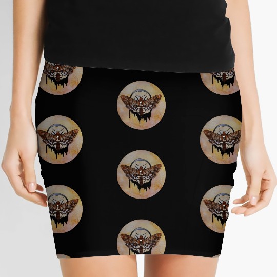 Death'S Head Hawk Moth Women's Mini Skirts