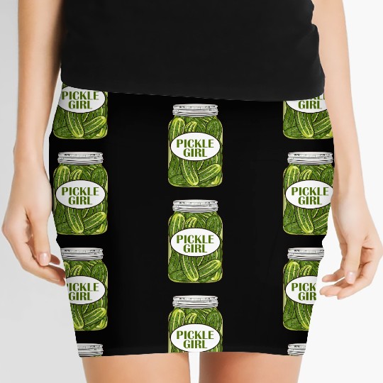 Pickle Girl Who Loves Pickles Women's Mini Skirts