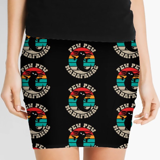 Axolotl Fan Axolotl Pew Pew Madafakas Women's Mini Skirts