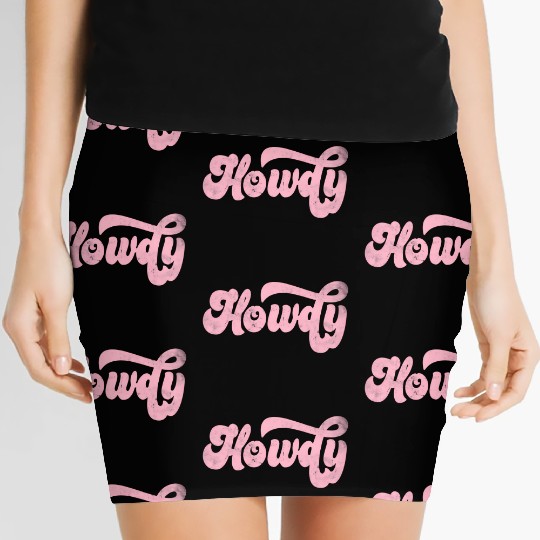 Howdy Rodeo Western Cory Southern Cowgirl Women's Mini Skirts