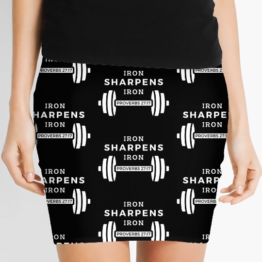 Iron Sharpens Iron (Proverbs 27:17) Women's Mini Skirts