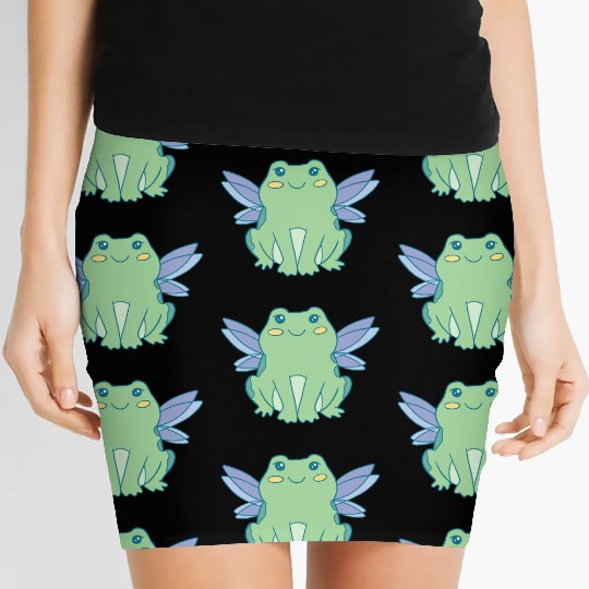 Cottagecore Cottage Core Frog Fairycore Goblincore Women's Mini Skirts