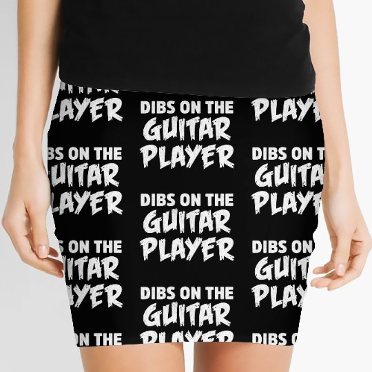 Dibs On The Guitar Player Women's Mini Skirts