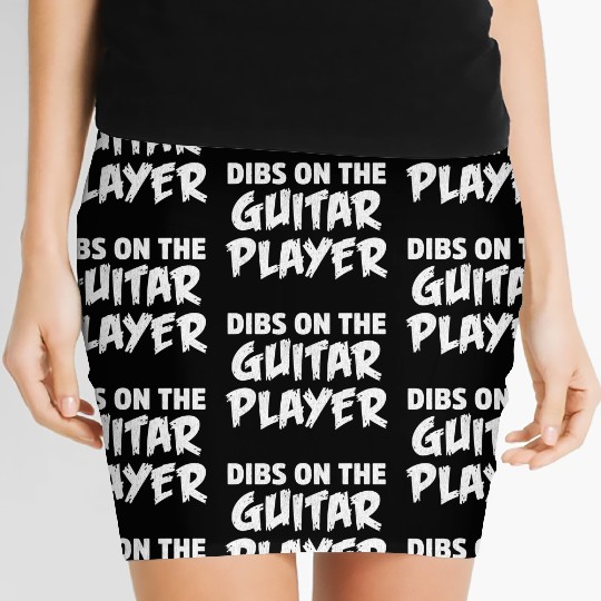 Dibs On The Guitar Player Women's Mini Skirts